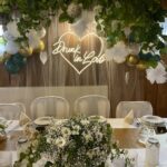 Neon Drunk in Love napis led nad drink bar na wesele