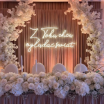 Neon na wesele Z Tobą chcę oglądać świat LED