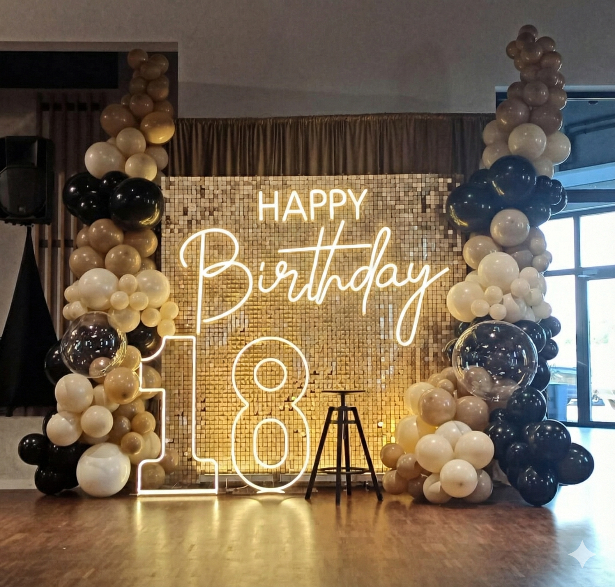 Napis LED "Happy Birthday"