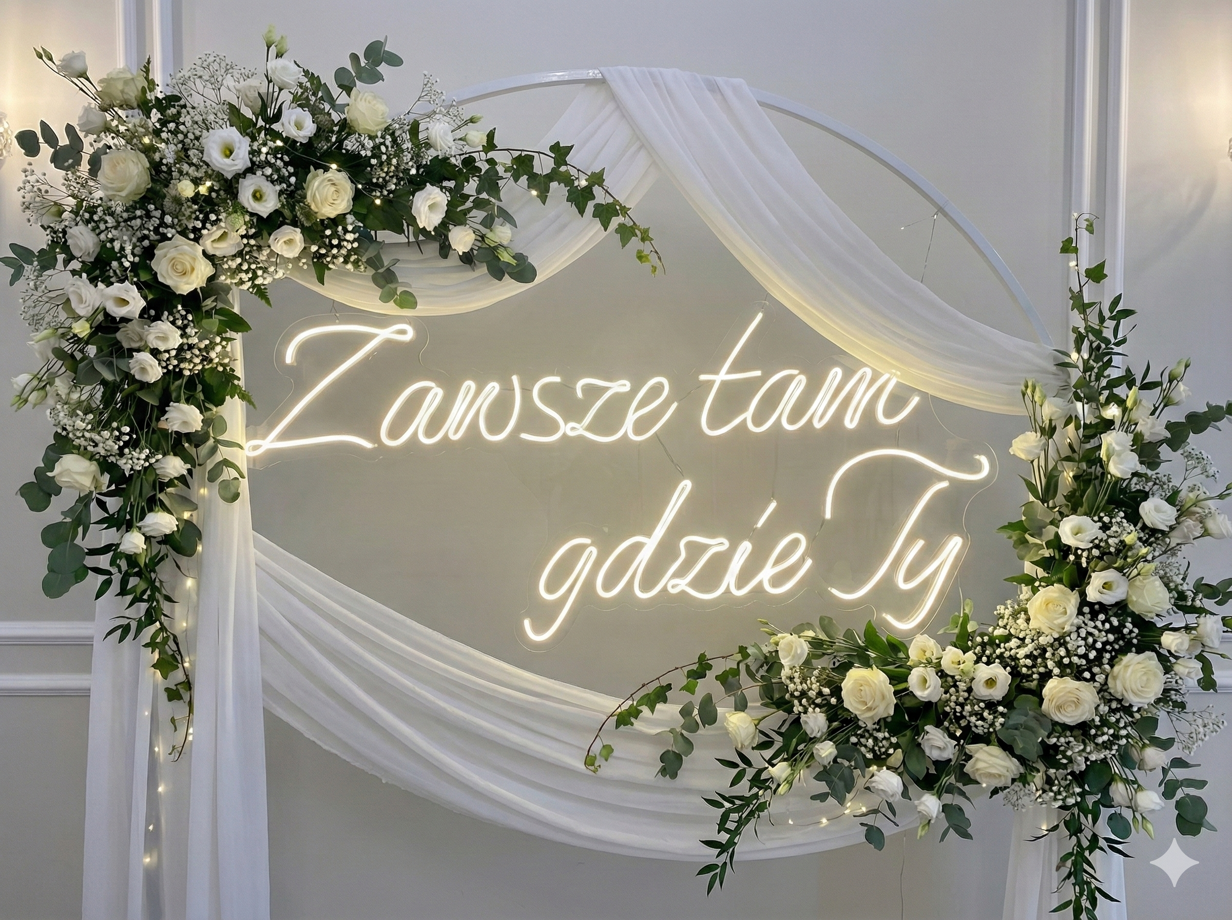 Neon LED "Zawsze tam gdzie Ty"