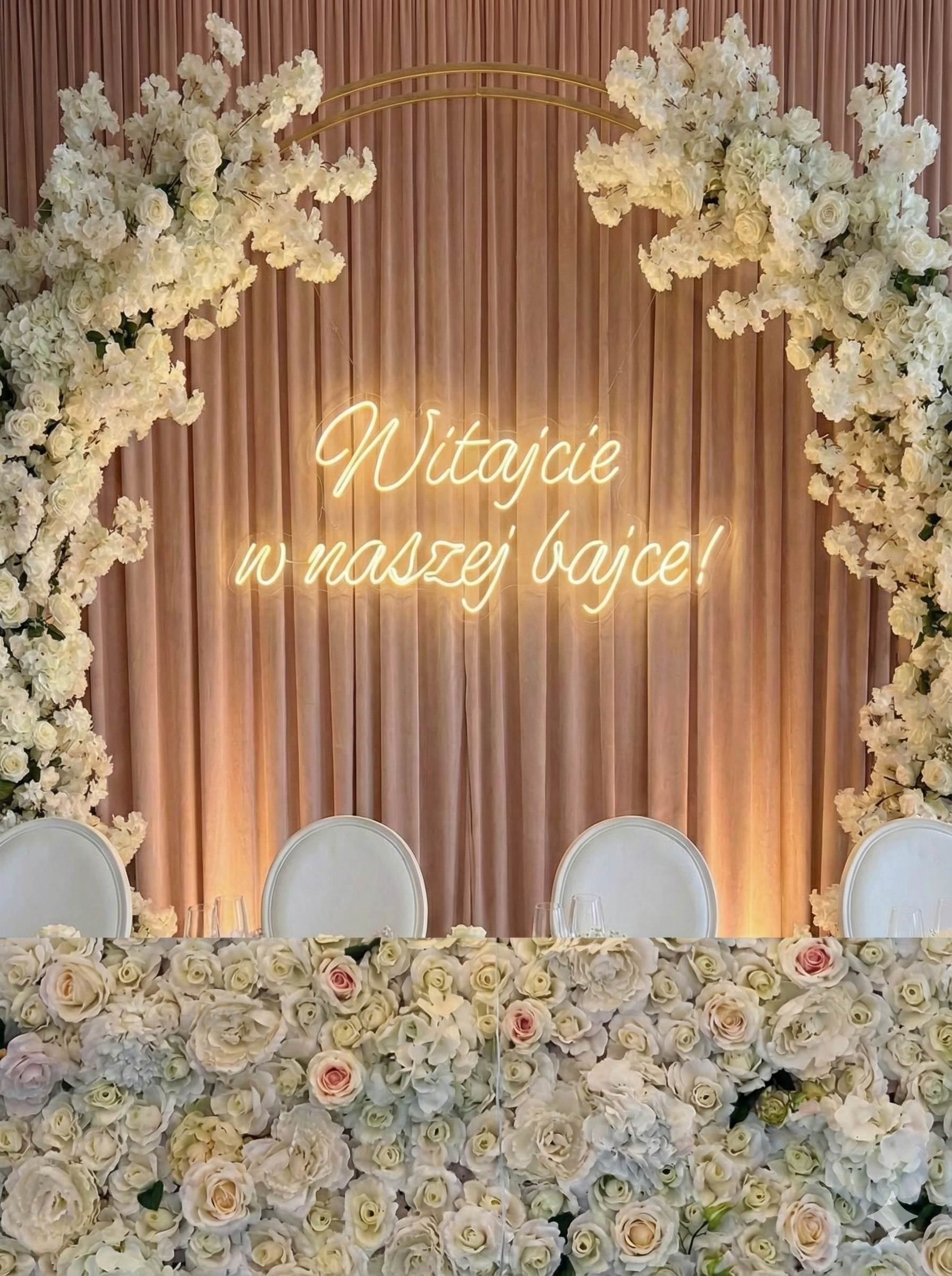 Neon LED "Witajcie w naszej bajce"