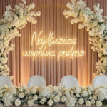 Neon Najdłuższa wspólna podróż napis led do pokoju dziecka i na wesele