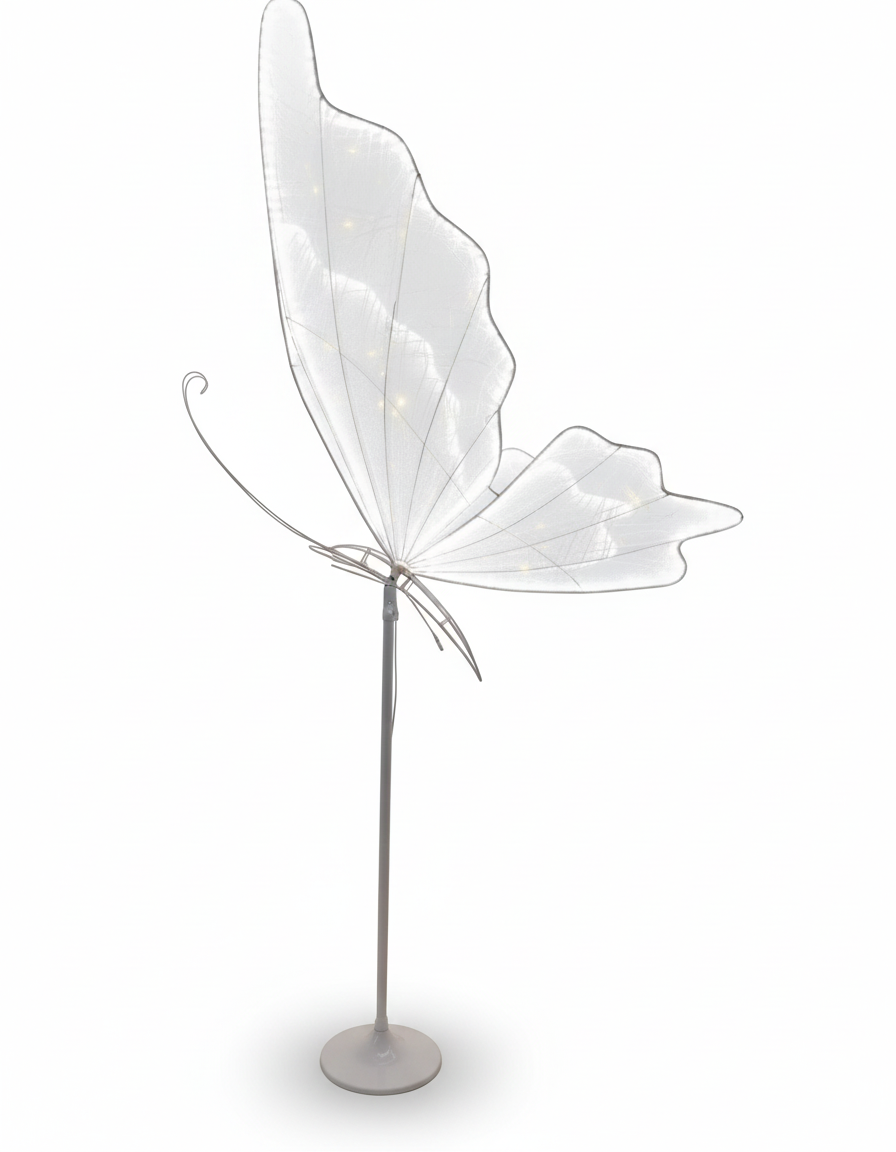 Motyl LED świecące skrzydła ścianka do zdjęć.