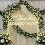 Neon Z Tobą chcę oglądać świat napis led Wodecki na pierwszy taniec i motyw podróży