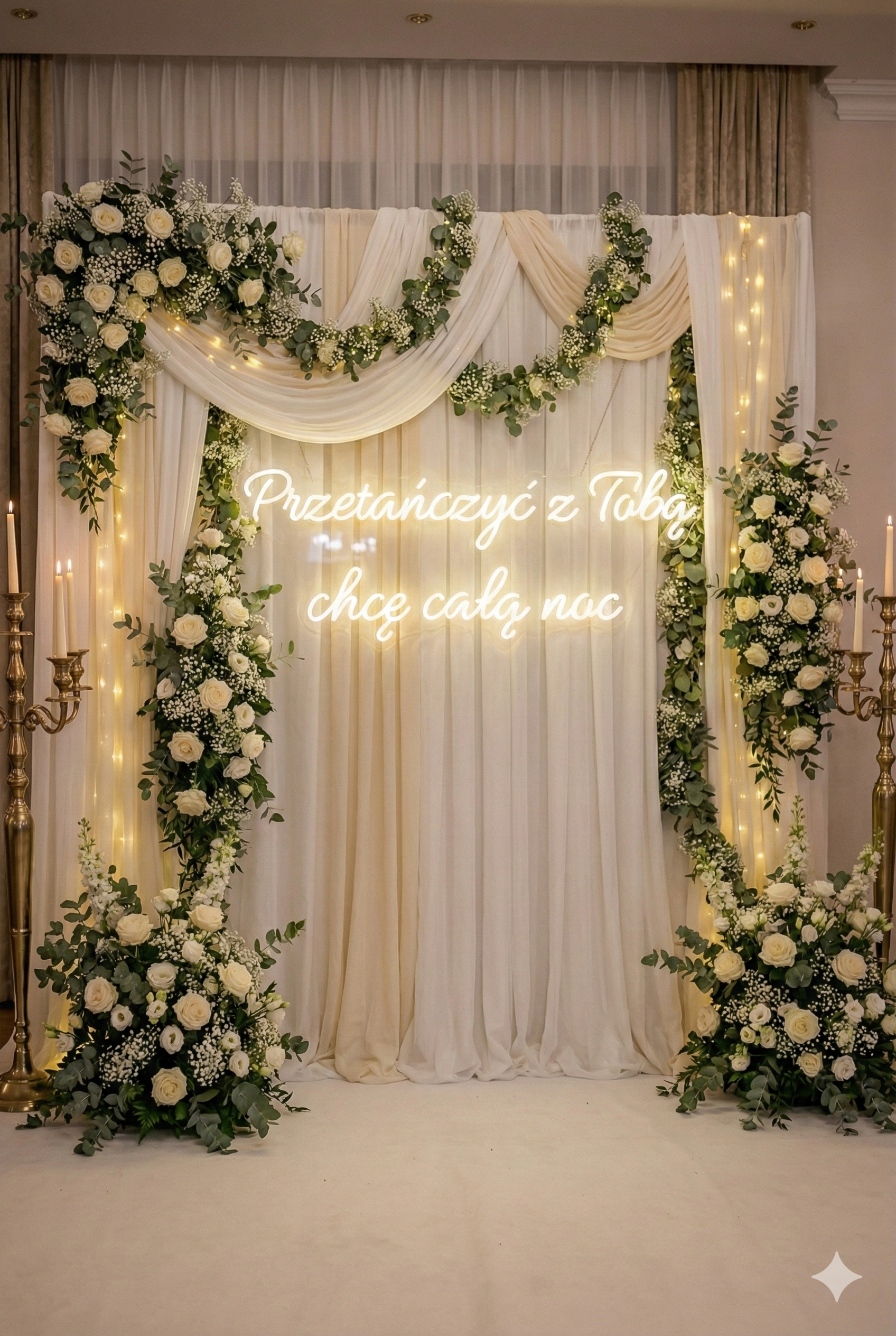 Neon LED "Przetańczyć z Tobą chcę całą noc"