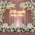 Neon na wesele Z Tobą wszystko nic bez Ciebie napis LED