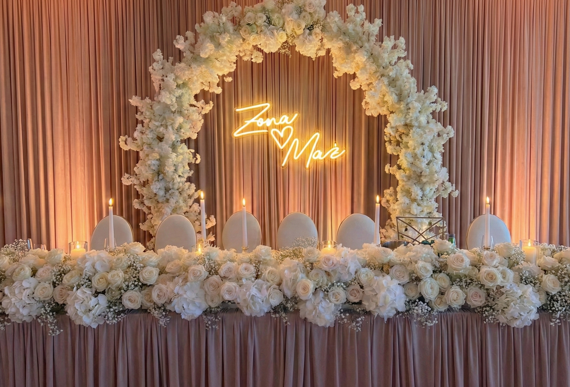 Neon LED "Żona Mąż"