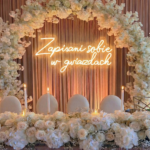 Neon Zapisani sobie w gwiazdach napis led na wesele i do sypialni
