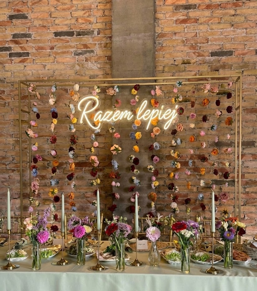 Neon LED "Razem lepiej"