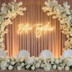 Neon Better Together napis led na ściankę weselną