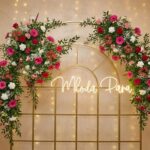 Neon Młoda Para na stole prezydialnym dekoracja weselna