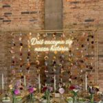 Neon Dziś zaczyna się nasza historia w strefie powitalnej wesela