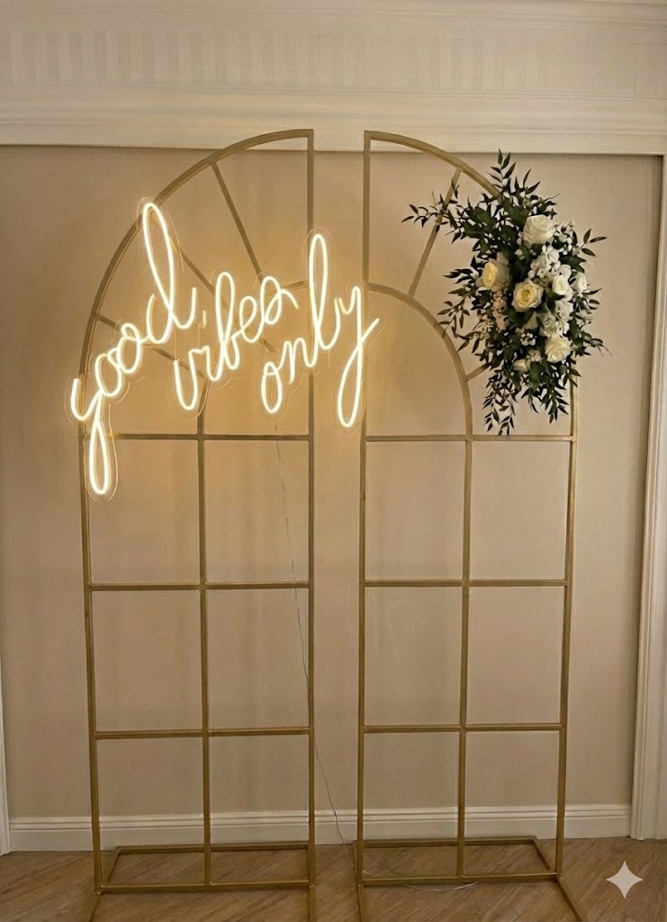 Neon LED "Good vibes only"