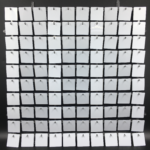 Panele cekinowe białe ścianka dekoracyjna