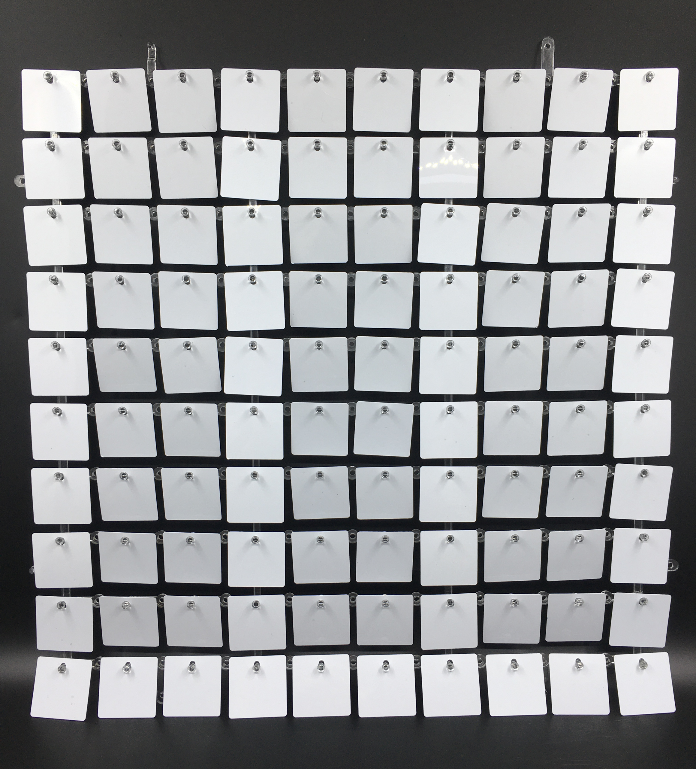 Panele cekinowe białe ścianka dekoracyjna