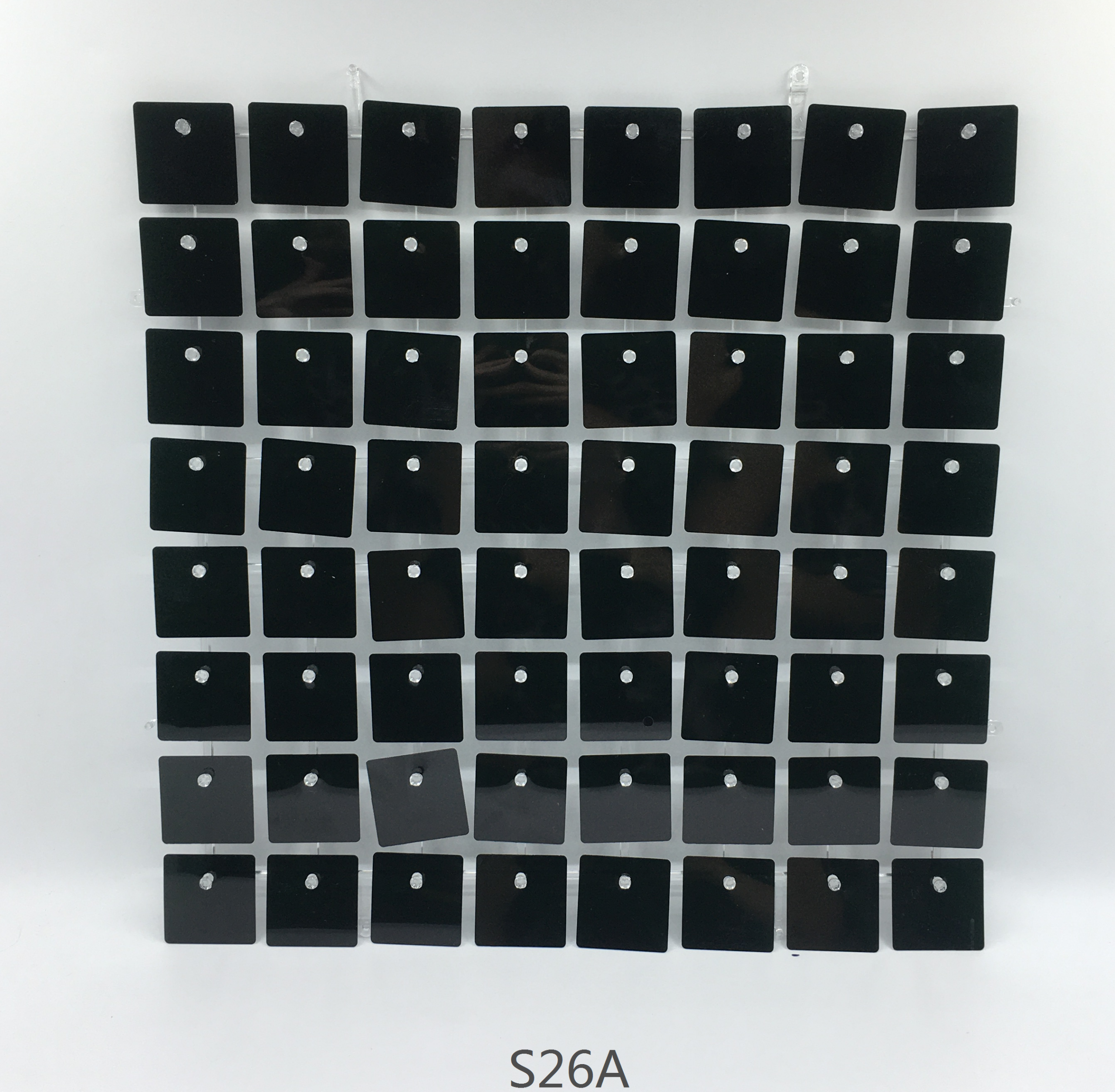 Panele cekinowe czarne ścianka reklamowa