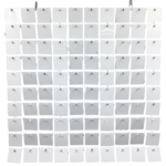 Panele cekinowe białe ścianka dekoracyjna